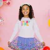 Pastel Rainbow Birthday Girl Headband
