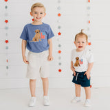 Patriotic Pup Patch Short Sleeve T-Shirt