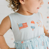 Patriotic Trellis Tank Tutu Dress