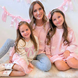 All Over Bows Knit Women's Sweater