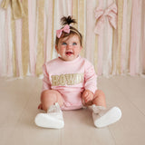 Howdy Patch Western Long Sleeve Romper