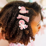 Pink Christmas Clip Set