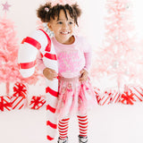 Merry and Bright Patch Christmas Sweatshirt - Pink
