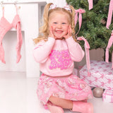 Merry and Bright Patch Christmas Sweatshirt - Ballet