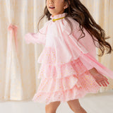 Pink Princess Tiered Cape