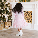 Pink Princess Tiered Long Sleeve Tutu Dress