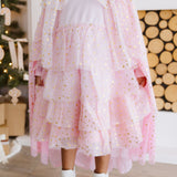 Blush Star Tiered Cape