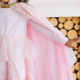 Blush Star Tiered Cape