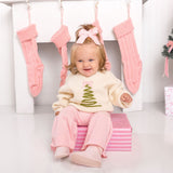Pink Velvet Pearl Bow Clip