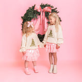 Christmas Tree Tulle Bow Headband