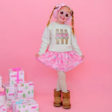 Pastel Nutcracker Patch Christmas Sweatshirt - Natural