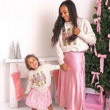 Pastel Nutcracker Patch Christmas Sweatshirt - Natural