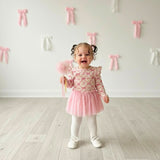 Princess Coquette Long Sleeve Tutu Bodysuit