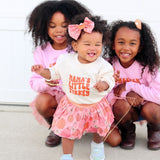 Mama's Little Turkey Thanksgiving Long Sleeve Romper - Natural