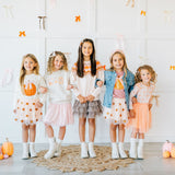 Pumpkin Sequin Scallop Tutu Skirt