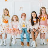 Pumpkin Tulle Bow Headband