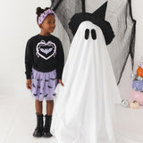 Rhinestone Bat Patch Halloween Sweatshirt