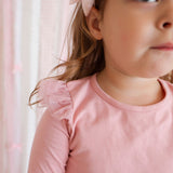 Satin Bow Long Sleeve Tutu Dress