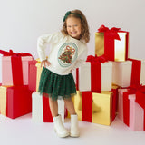 Sequin Christmas Tree Patch Sweatshirt