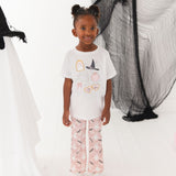Glitter Bat Halloween Bow Clip Set