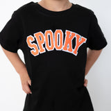 Spooky Orange Patch Halloween Short Sleeve T-Shirt