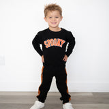 Spooky Orange Patch Halloween Sweatshirt