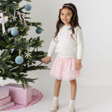 Christmas Tree Embroidered Bow Headband