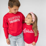 Santa's Favorite Christmas Sweatshirt - Red