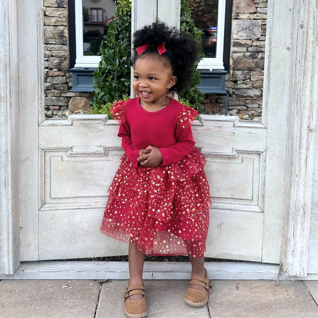 Scarlett Shimmer Christmas Long Sleeve Tutu Dress Sweet Wink Wholesale