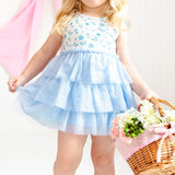 Sky Floral Tank Tutu Dress