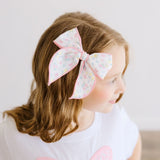 Sweet Floral Bow Clip