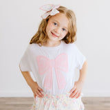 Sweet Floral Bow Clip