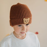 Teddy Bear Patch Beanie