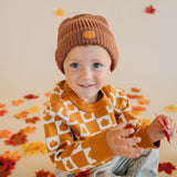 Pumpkin Checkers Sweater