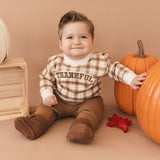 Thankful Patch Thanksgiving Sweatshirt