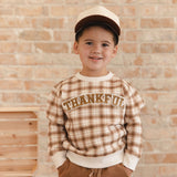 Thankful Patch Thanksgiving Sweatshirt