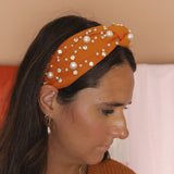 Spice Pearl Gemstone Headband