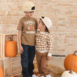 Turkey and Touchdowns Thanksgiving Short Sleeve T-Shirt