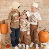 Turkey and Touchdowns Thanksgiving Short Sleeve T-Shirt