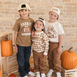 Turkey and Touchdowns Thanksgiving Short Sleeve T-Shirt
