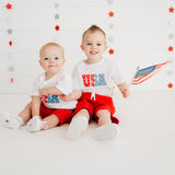 USA Puff Ink Short Sleeve T-Shirt