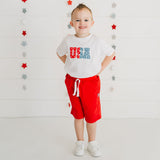USA Puff Ink Short Sleeve T-Shirt