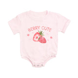 Berry Cute Strawberry Short Sleeve Romper