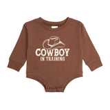 Cowboy In Training Western Long Sleeve Romper