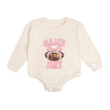Game Day Sequin Patch Long Sleeve Romper
