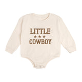 Little Cowboy Western Long Sleeve Romper