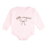 Little Cowgirl Western Long Sleeve Romper