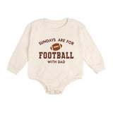 Sundays Are For Football Long Sleeve Romper