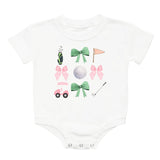 Coquette Golf Girl Short Sleeve Romper - White