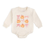 Coquette Pumpkin Long Sleeve Romper